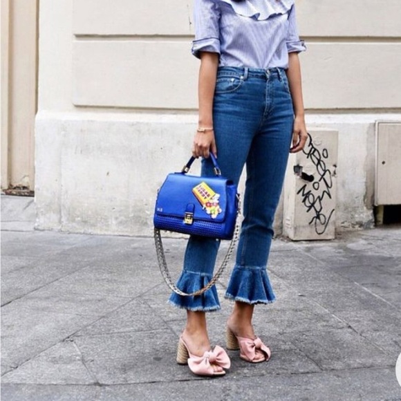 BLANKNYC- women’s ruffle-hem cropped jeans- exclusive- size 26 - Picture 8 of 8